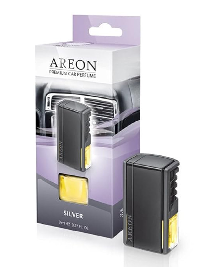 Areon CAR AC Vent Car Freshener Silver | 8ml | ACP02